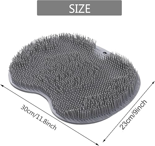 Miniatura 2 de Alfombrilla de ducha con ventosas antideslizantes, para uso en la ducha, cepillo de silicona para pies, limpiador de masaje para eliminar la piel