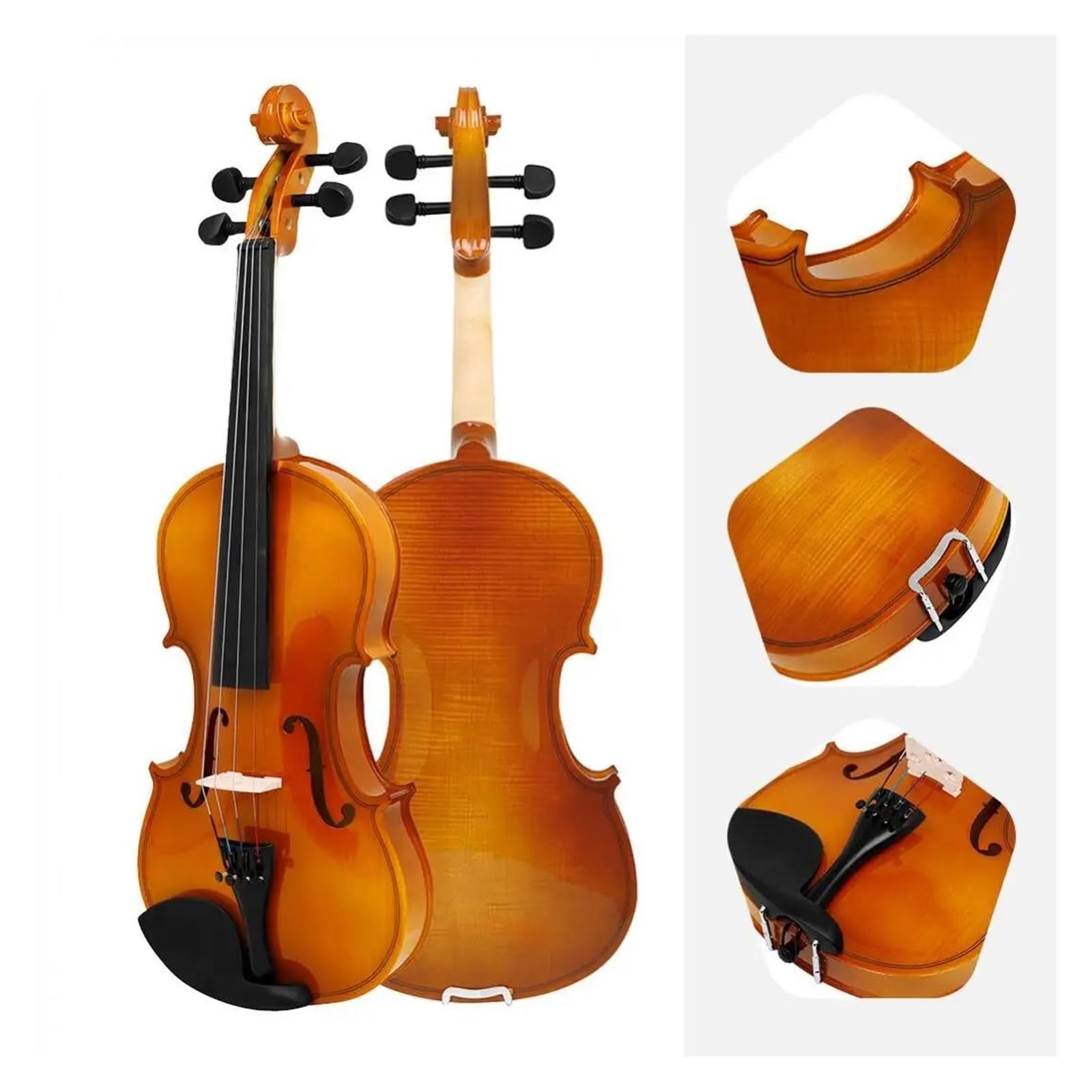 Violino Acustico In Legno Massello Da 1/4 1 Pezzo Adatto Ai Principianti Violino(1/8)