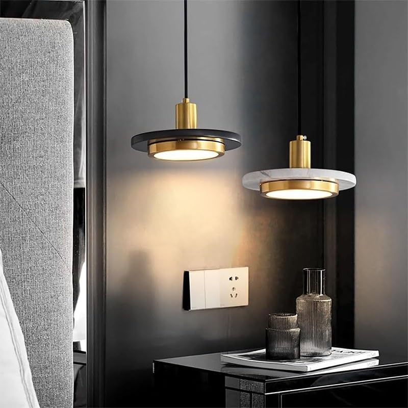 Lampe suspendue orbiculaire créative en marbre véritable style scandinave - 4