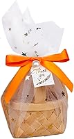 Vista 9 de Mini cesta de regalo tejida a mano de bambú, cajas de dulces, caja de embalaje de chocolate, perfecta para baby showers, cumpleaños, recuerdos