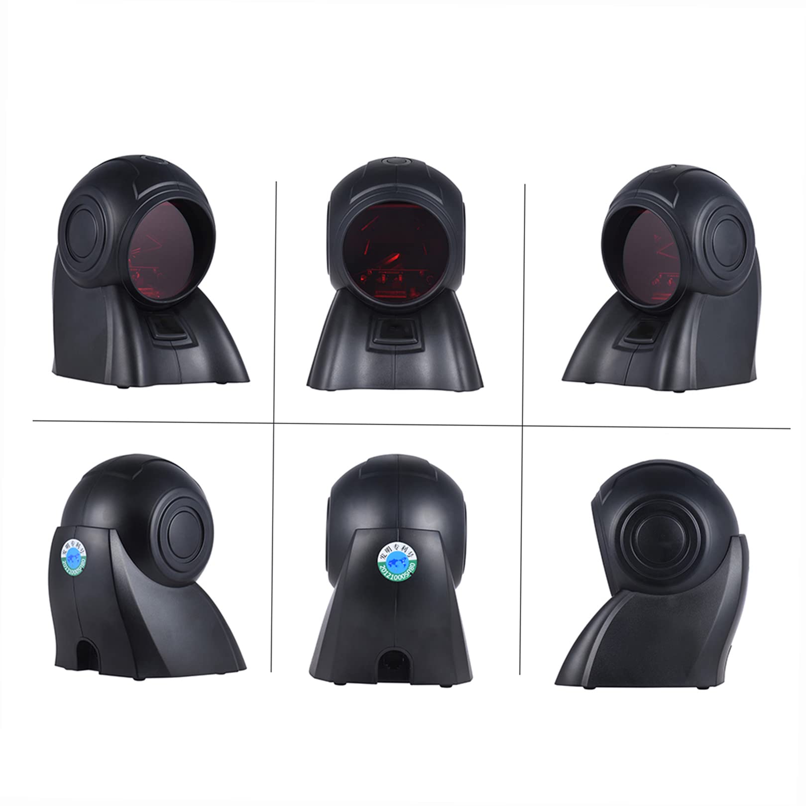 Omnidirezionale 20 linee 1D Orbit USB scanner di codici a barre Lettore di scansione automatica 1800T / s di velocità 30° testa regolabile