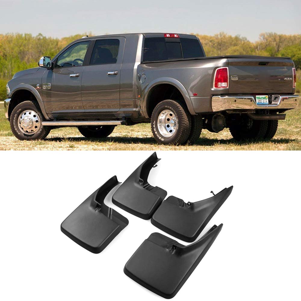 ZYHZJC Car Mud Flaps Mudguards,For Dodge Ram 1500 2500 3500 2009-2016 Car Fender Styling & Body Fittings - Front & Rear 4 Pieces Set