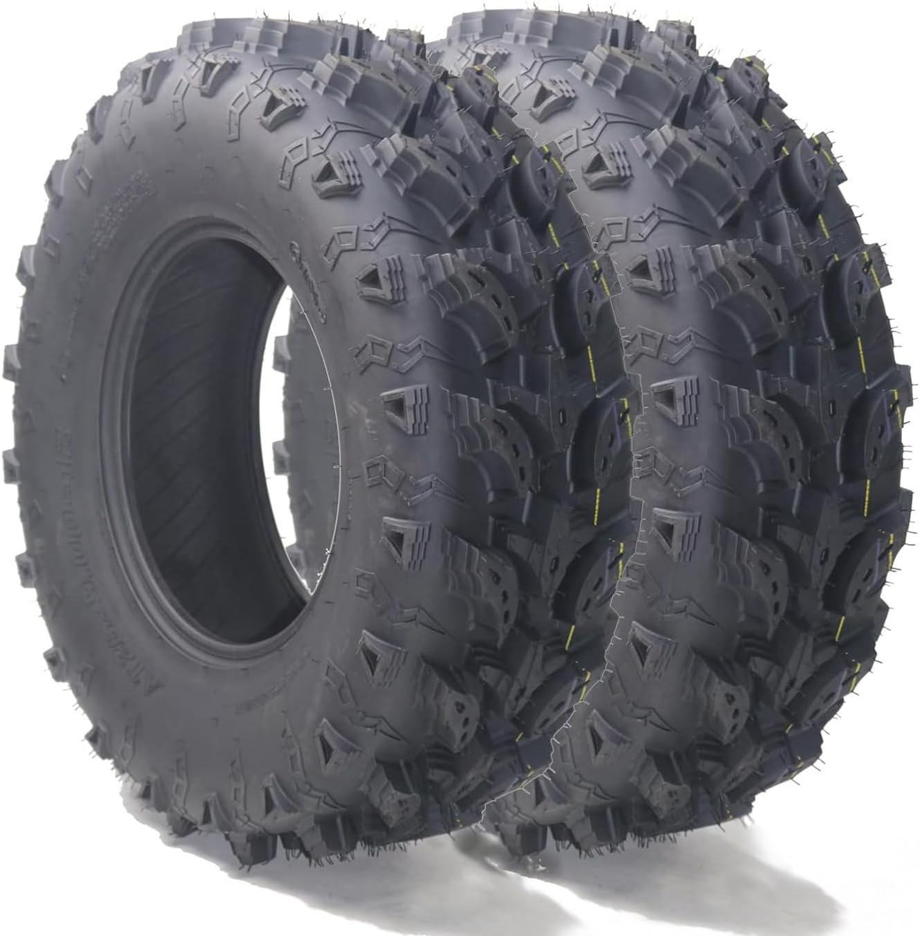 Set of 2 Amenitlif 26x10-12 All Terrain ATV UTV Tire 26x10x12 Tubeless Sport Tires 6-Ply Rated, Perfect for Sand, Mud, Snow, QD-168