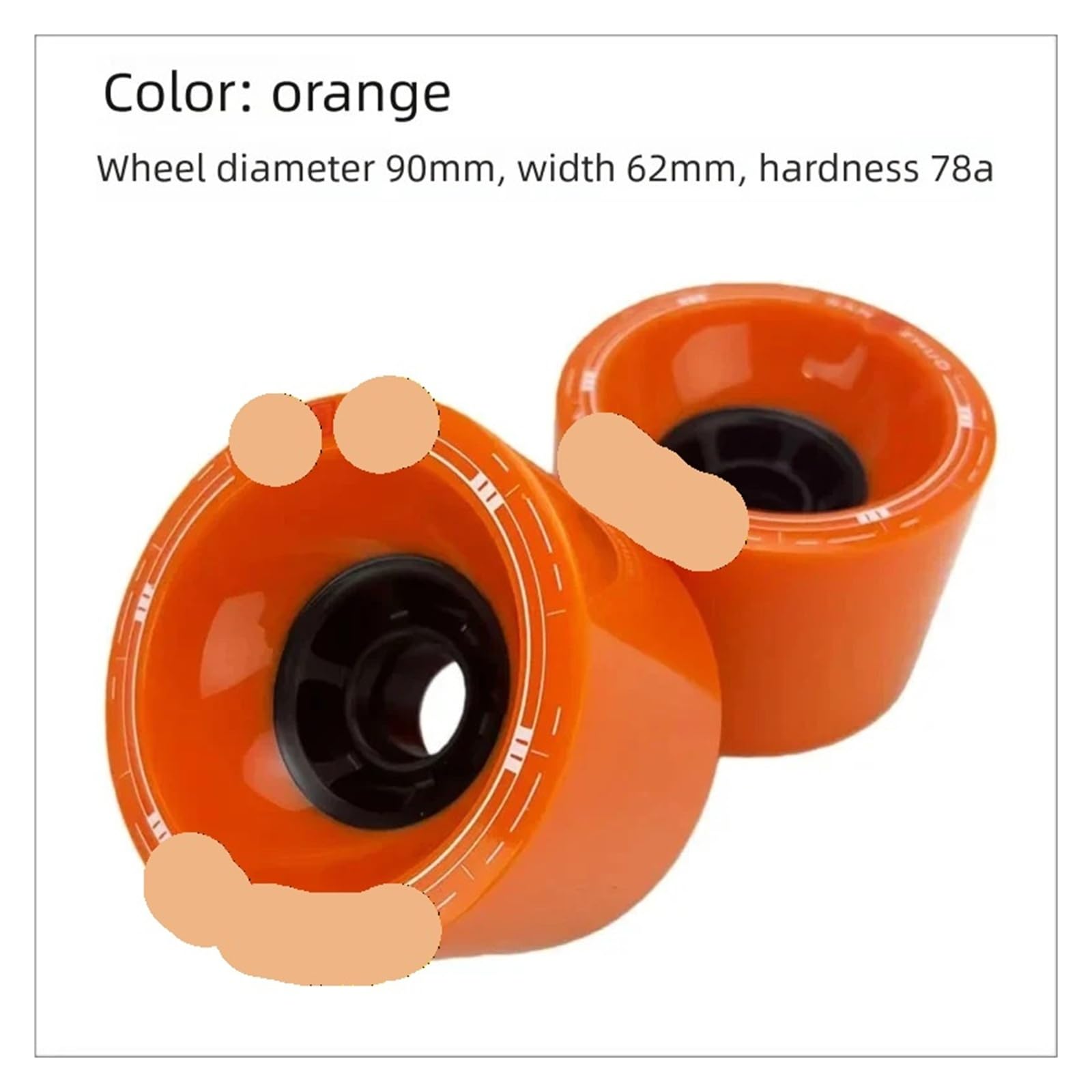 Générique Roues de Planche à roulettes, Grandes Roues en PU résistantes à l'usure, Roues de Longboard/Cruiser/Planche électrique, 80mm/85mm/90mm