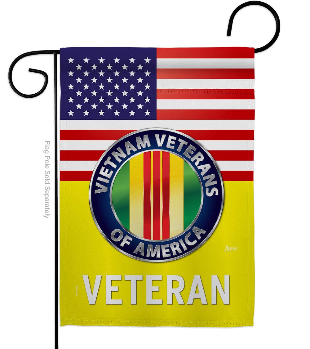 US Vietnam War Garden Flag - Armed Forces Military Service All Branches Support Honor United State American Veteran Official - House Banner Small Yard