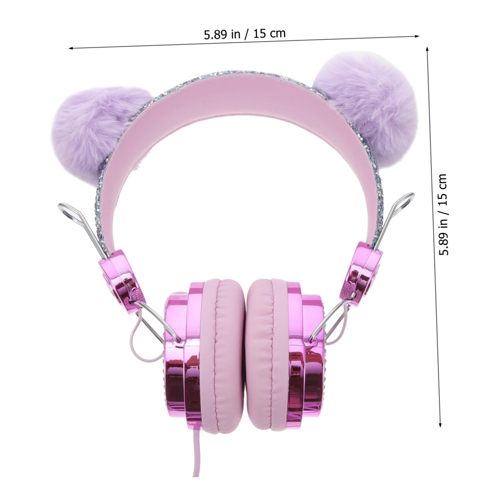 Mikikit 2pièces Casque Ear pour Garçon Fille avec Design Oreilles De Chat Écouteurs Filles Et Garçons Parfait pour Voyages Activités Scolaires