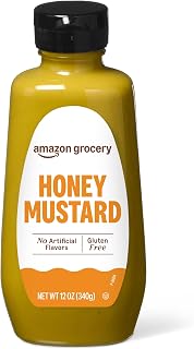 Happy Belly Honey Mustard, Kosher 12 oz Bottle - #1 Grade Mustard Seeds & Spices for Toppings & Recipes