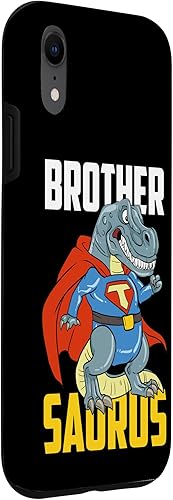Vista 3 de Brother Saurus Brother Dinosaur T-Rex Superhero Case for iPhone XR