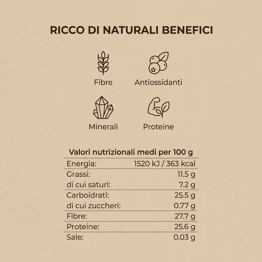 Cacao Amaro in Polvere 1 Kg Madagascar – 100% Puro Non Alcalinizzato – Gusto Intenso e Aromatico – Ideale per Dolci, Pasticceria e Bevande – Qualità Premium