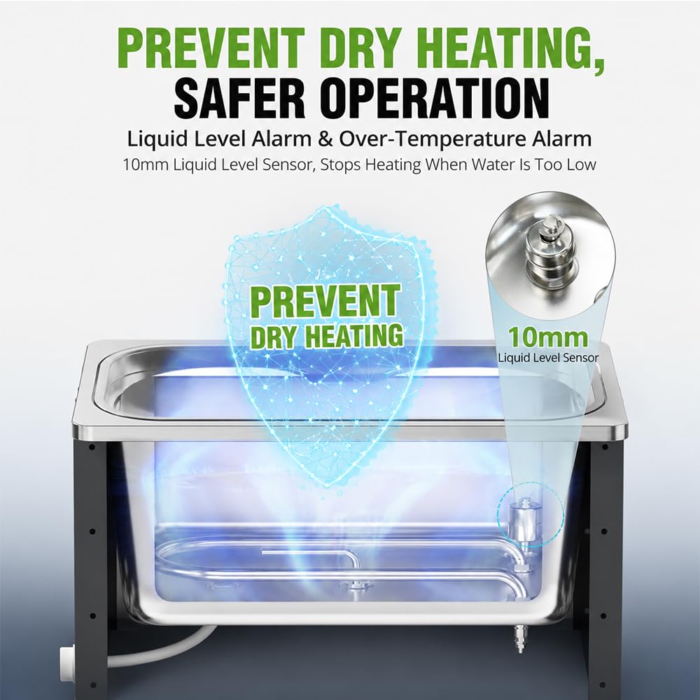 Baño de Agua termostático Digital, Control PID LCD, protección contra Funcionamiento en seco
