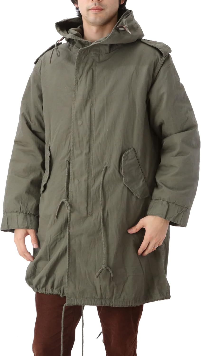 Houston M-1951 パーカー サイズ S　青島モデル　オリーブ ヒューストン] M-51パーカ モッズコート 青島モデル オリーブ S(XL～3L