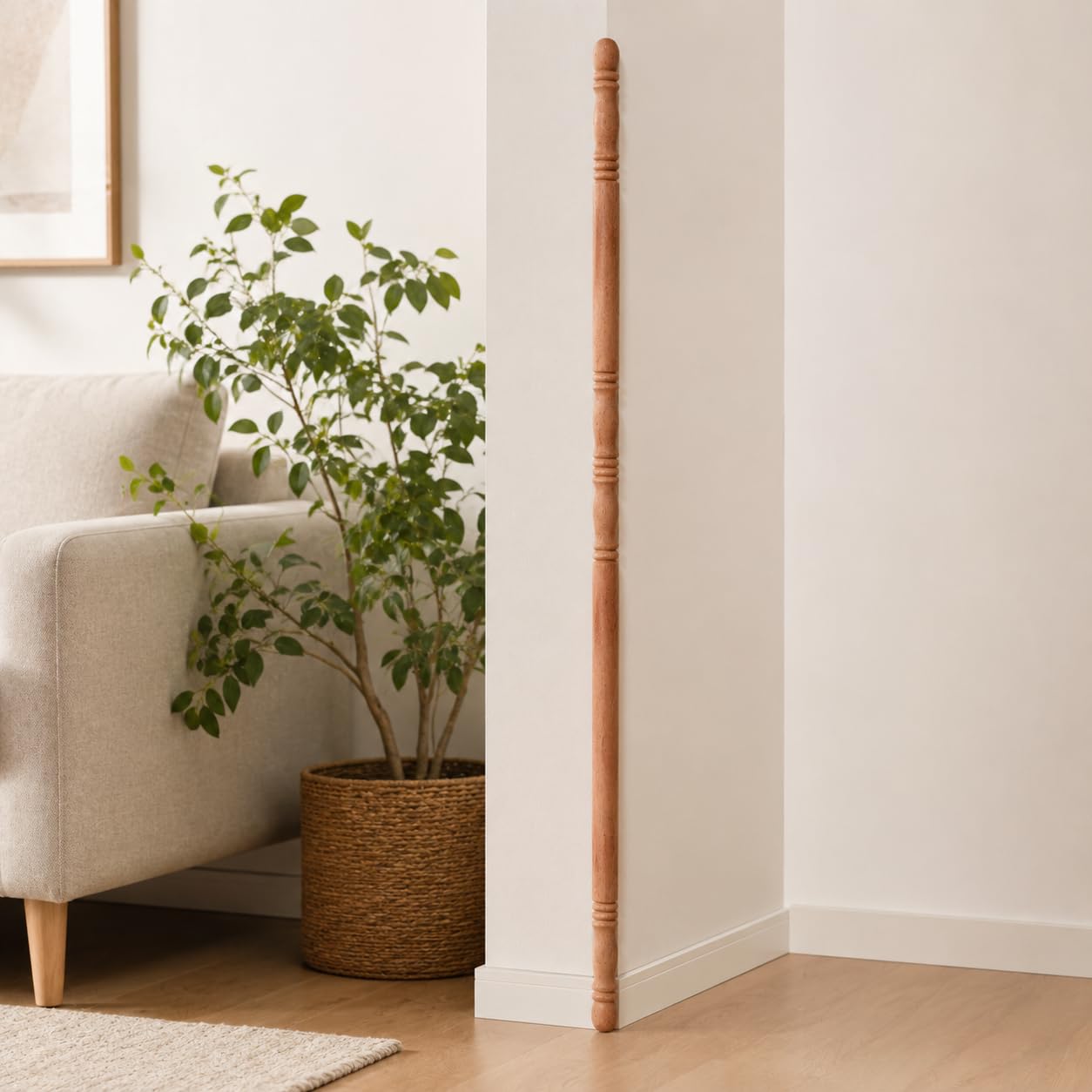 Renovators Supply - Paraspigoli in rovere scuro, protezione per angoli per mobili tradizionali, protezione decorativa da parete, protezione per bordi da parete levigata, protezione per la sicurezza