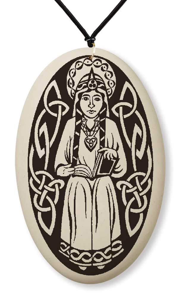 Touchstone PotterySaint Margaret of Scotland  Medal on Braided Cord | Patron of widows, Parents of Large Families, and Scotland