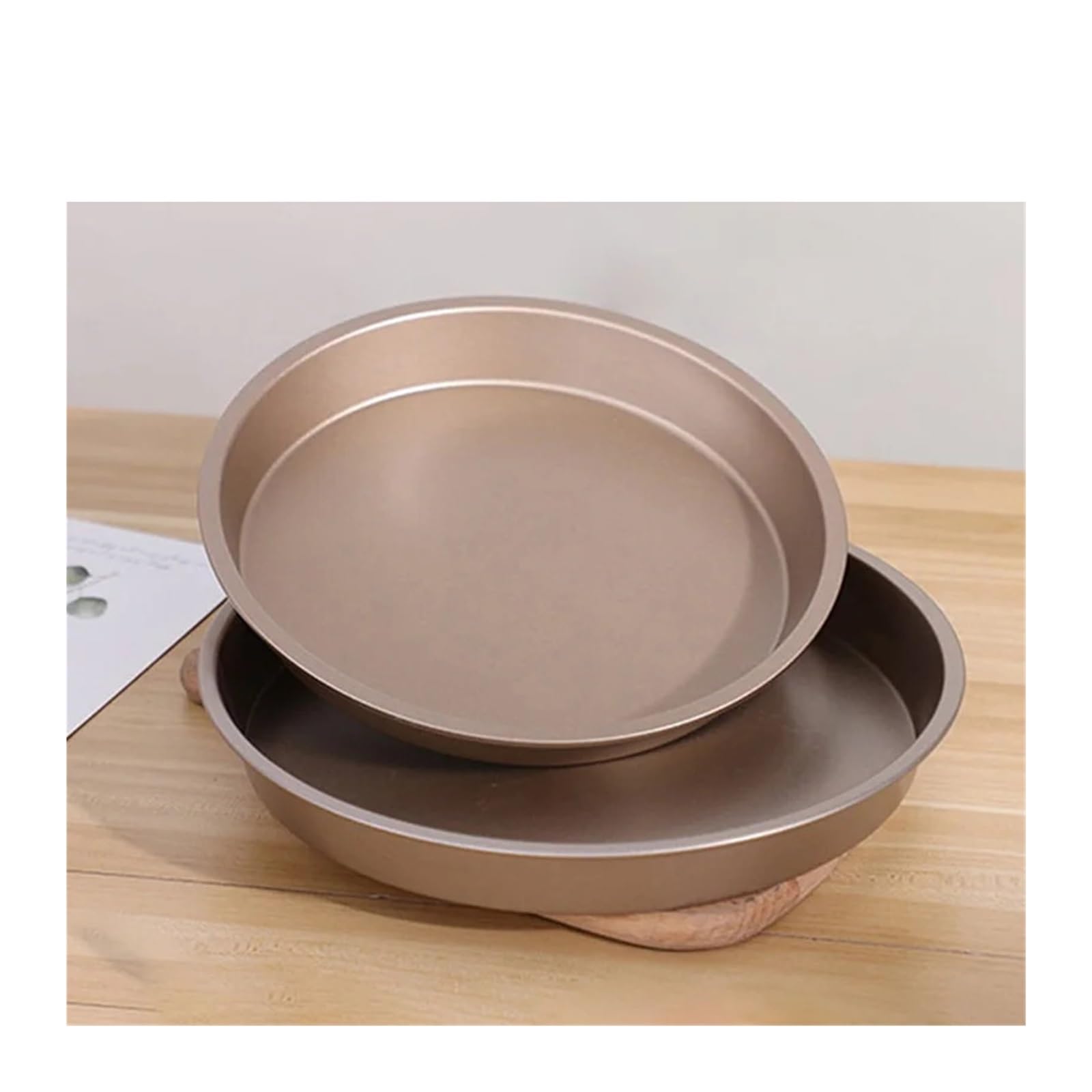 Molde for hornear antiadherente de 10/9/8/7/6 pulgadas | Olla freidora de aire, bandeja redonda, sartén for asar Pizza, cesta for pastel, utensilios for hornear(10inch)