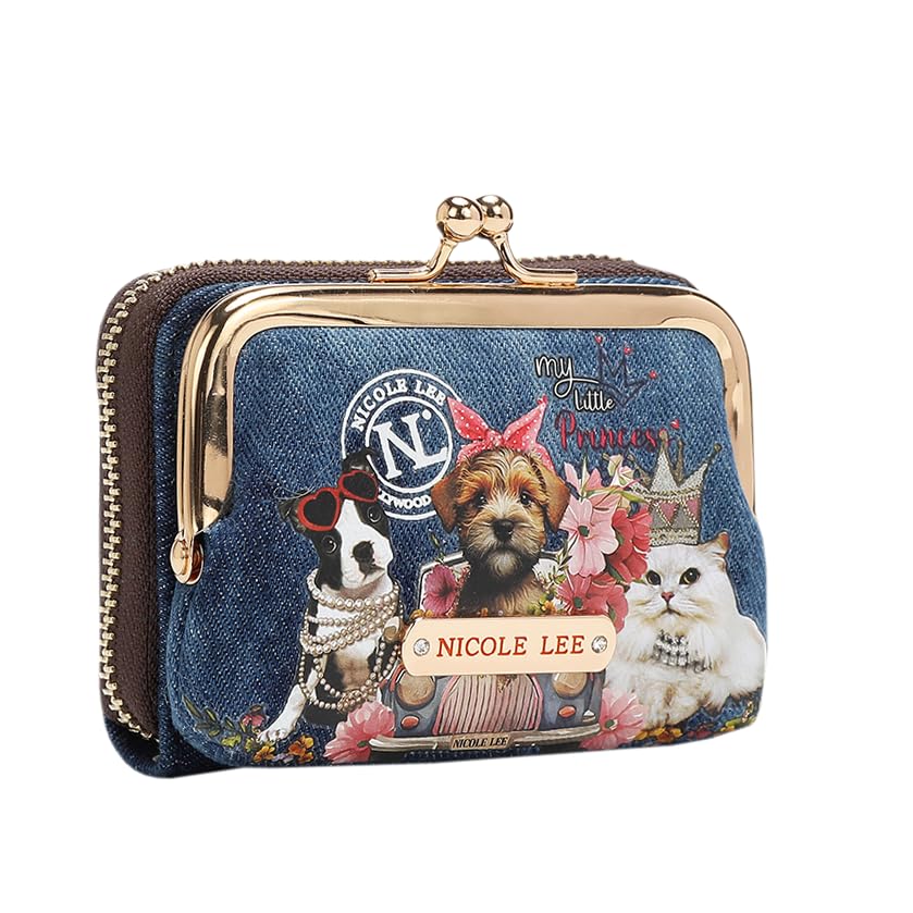 Reviews de Nicole Lee Carteras disponible en línea para comprar. 47 Monedero c/Tarjetero Nicole Lee Mezclilla Print Family FW24