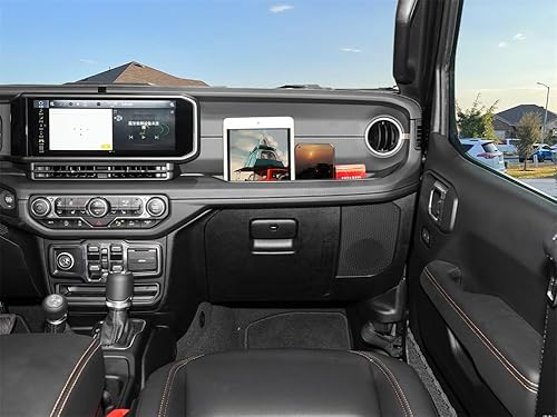 Miniatura 7 de YOCTM Paquete de 1 bandeja de agarre para pasajeros JL, organizador de caja de almacenamiento Co-Pilot compatible con Jeep Wrangler JL JLU 2024+