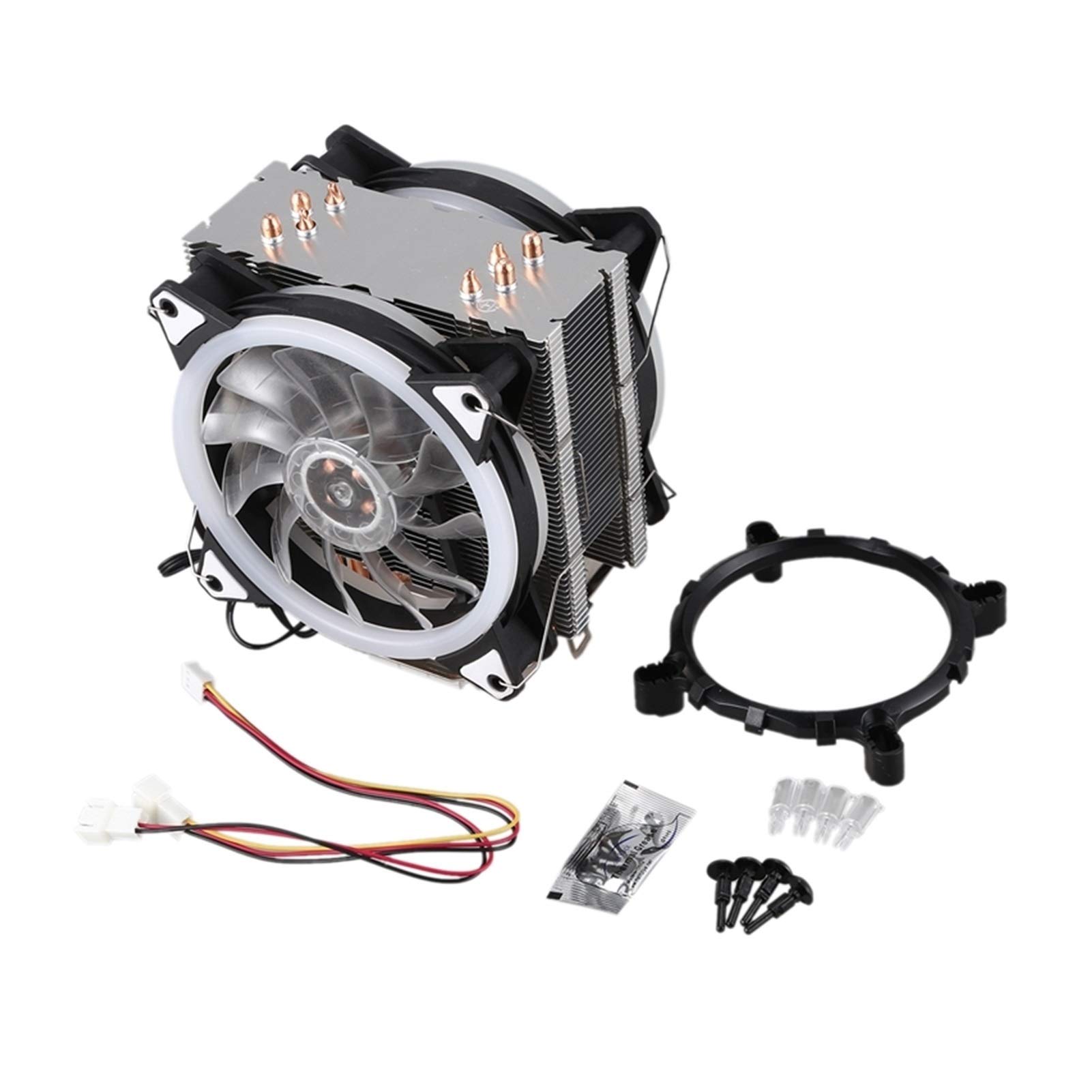 DIY.ラジエーターアセンブリ CPUラジエータ4純銅ヒートパイプ2冷却タワー Amazon.co.jp: DIY.ラジエーターアセンブリ CPUラジエータ4純銅