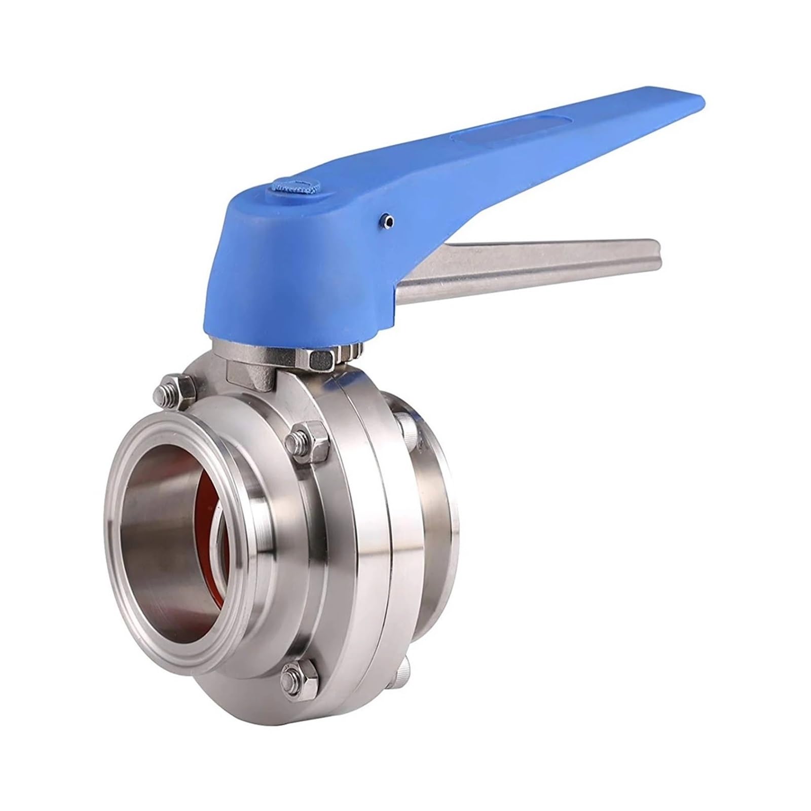 Clamp Butterfly Valve 304 Stainless Steel Manual Quick-Install Valve Quick-clamp Pipeline Valve(1")