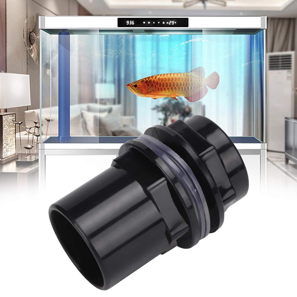 Zerodis 5 Pièces/Ensemble Joint de Connecteur de Tuyau d'eau D'aquarium en PVC, Adaptateurs de Tube d'air de Réservoir de Poisson Droit Réglable Accessoires de Tube de Réservoirs de Poisson(40mm)