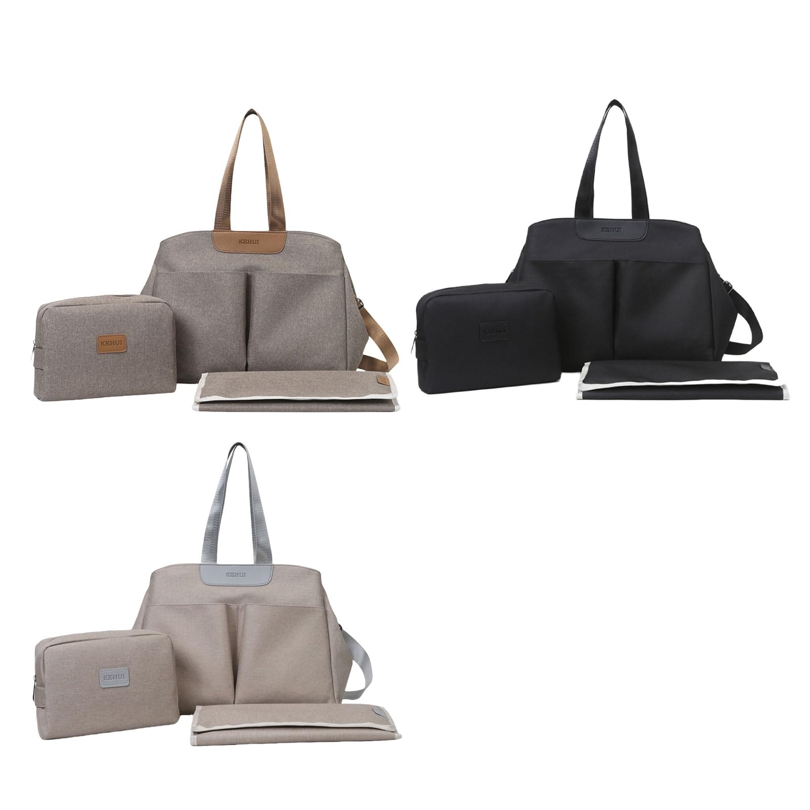 Borsa fasciatoio da appendere per passeggino, borsa a tracolla, grande capacità, con fasciatoio e borsa fasciatoio