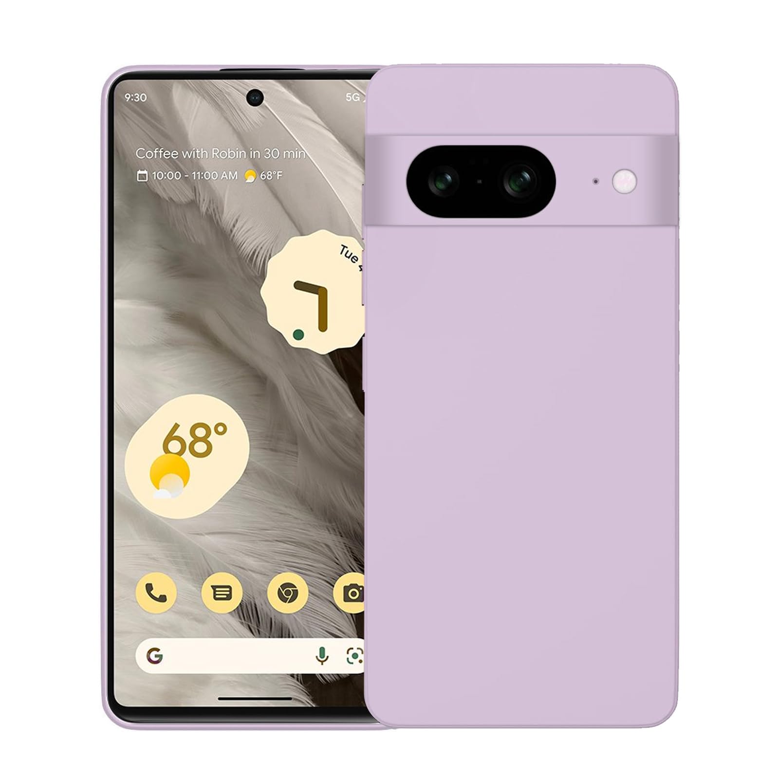 CooToly Phone Case for Google Pixel 7, Soft Protective Cover (Light Purple, Pixel 7)