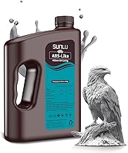 SUNLU 3000G ABS Like Resin for 3D Printer, 405nm UV Curing Photopolymer Rapid 3D Resin for 2K 4K 6K 8K LCD/DLP/SLA 3D Printers, Non-Brittle & High Precision & Low Shrinkage, 3KG, Grey