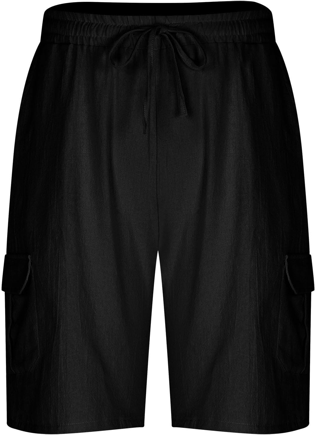 Mens Cargo Shorts Lightweight Casual Straight Leg Short Pants Drawstring Outdoor Hiking Utility Shorts