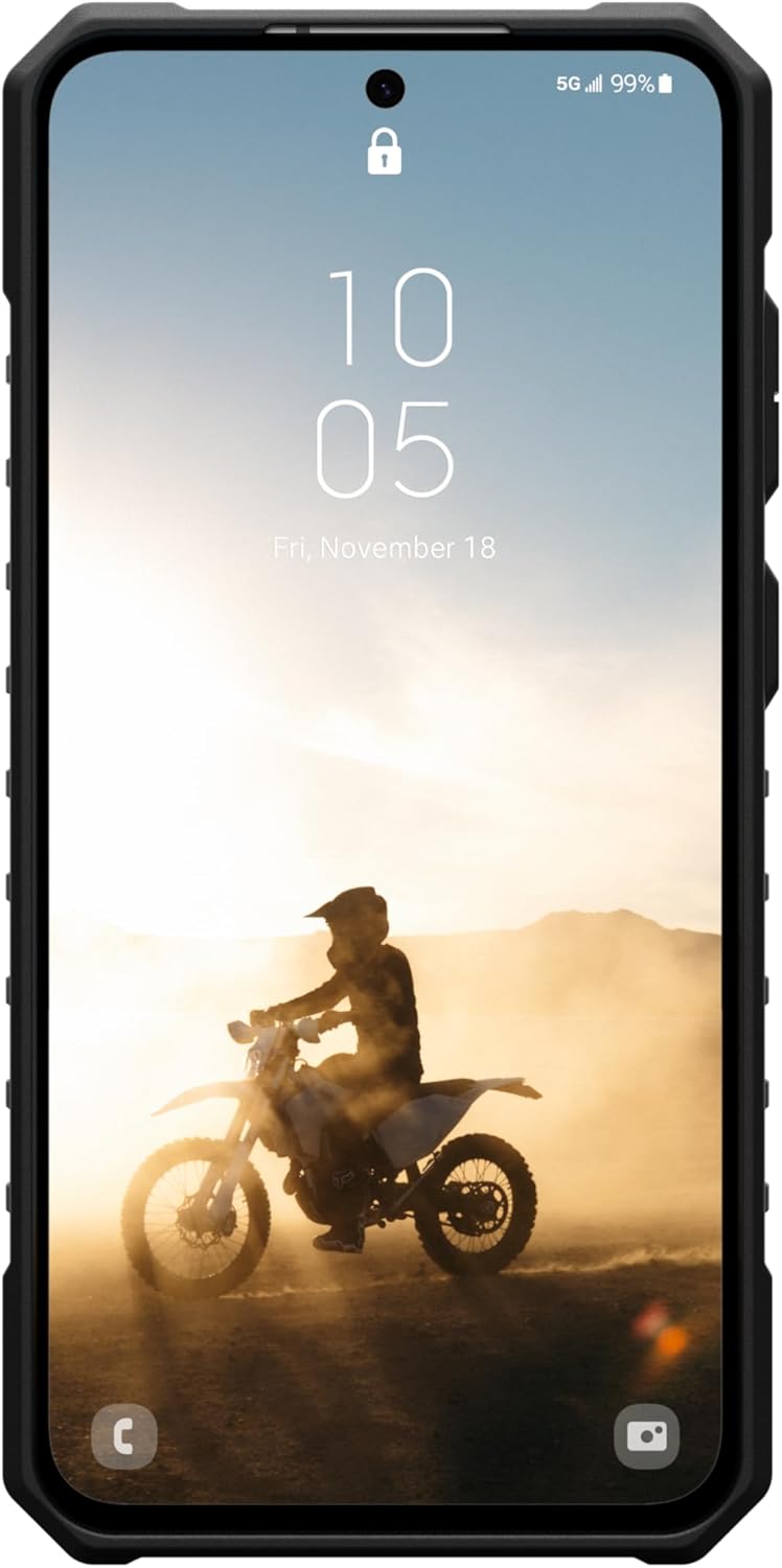 URBAN ARMOR GEAR UAG Compatible with Samsung Galaxy S24 FE Case SM-S721 Pathfinder, Magnetic Charging Compatible Rugged Military Grade Dropproof Impact Resistant Protective Cover, Black