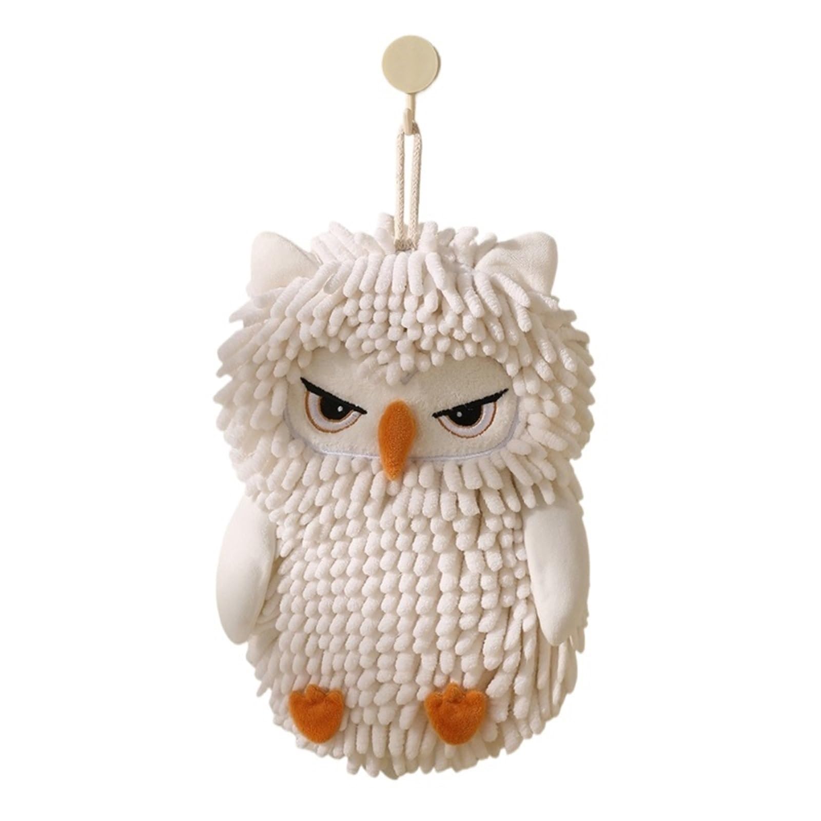 FGUJSUR Hand Towels Cartoon Animal Chenille Hanging Thick Absorbent Hand Towel For Kitchen Bathroom And Household Use(Color2)