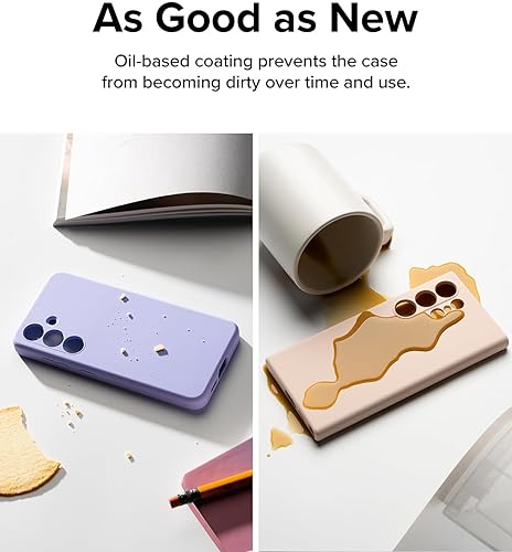 Miniatura 7 de Ringke Funda magnética de silicona compatible con MagSafe diseñada para Samsung Galaxy S24 5G, se siente aterciopelada, ligera, delgada, linda,