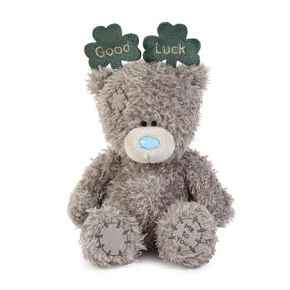 Me To You Tatty Teddy Plush 10cm-High Good Luck Bear With Deely Boppers - Official Collection, Grey