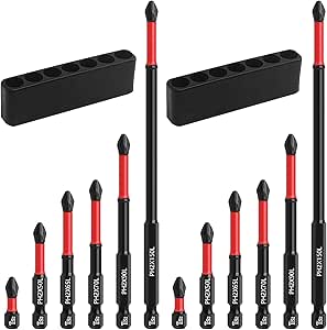 Set Punte Cacciavite A Percussione Magnetico - 4 Misure (65/70/90/150mm), Per Trapani Elettrici - Foto 10