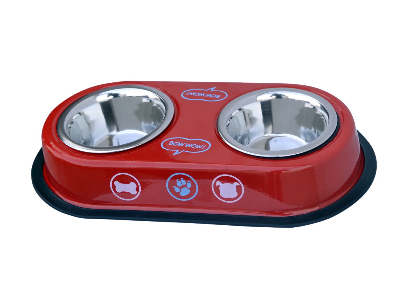 Pet Club51 Standard Dog Food Bowl Dinner Set -250ml-RED