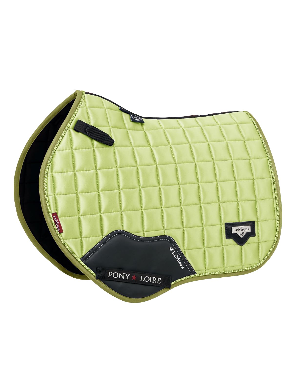 LeMieux Junior Pony Loire Jump Square - Breathable & Soft - Bamboo Lining - Saddle Pads for Horses - Equestrian Riding Equipment and Accessories - Kiwi