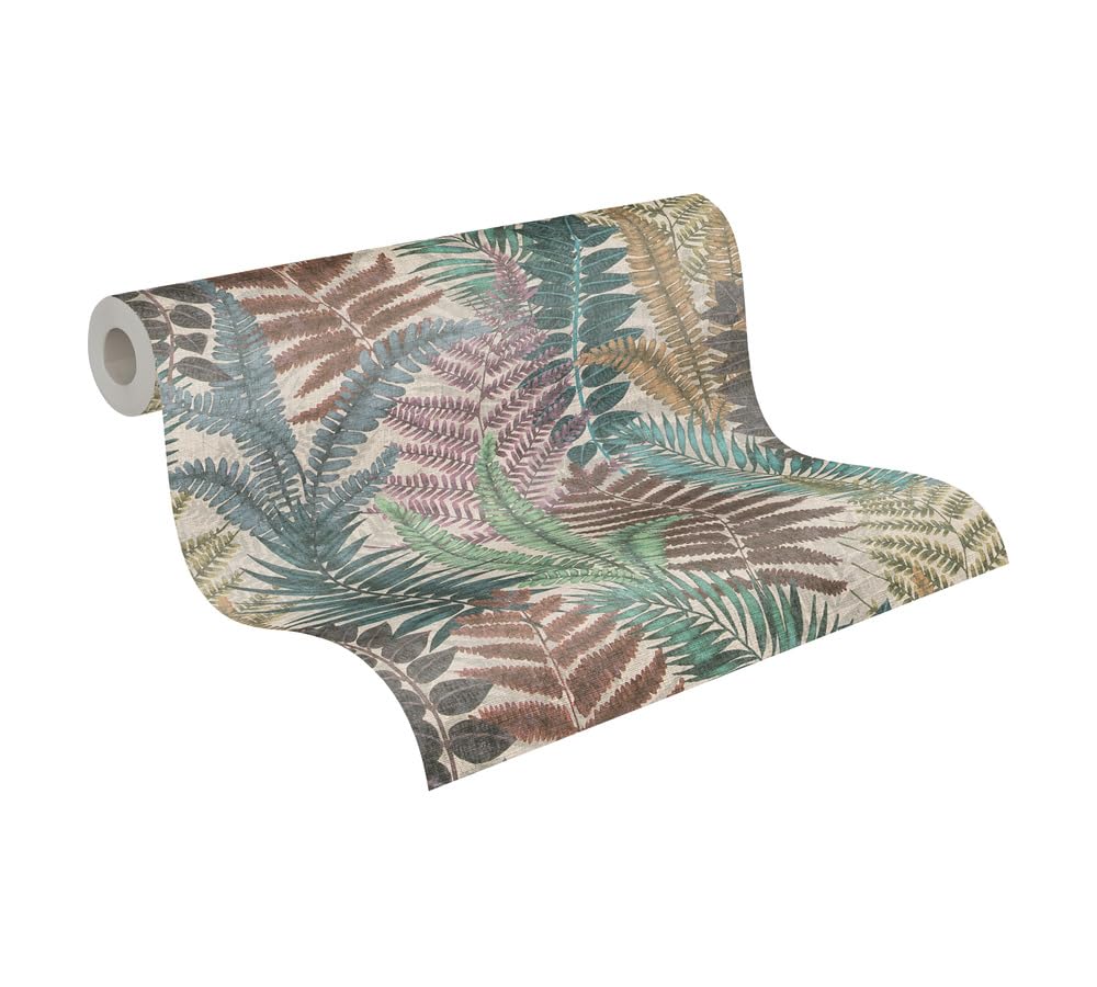As Creation Fern Leaves Wallpaper Tropical Garden 39347-1 from B&Q