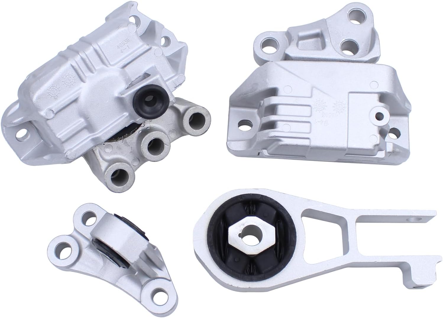 MOTOKU Engine Motor Mount and Transmission Mount and Torque Strut Bracket for Jeep Renegade 2015-2018, Fiat 500X 2016-2018