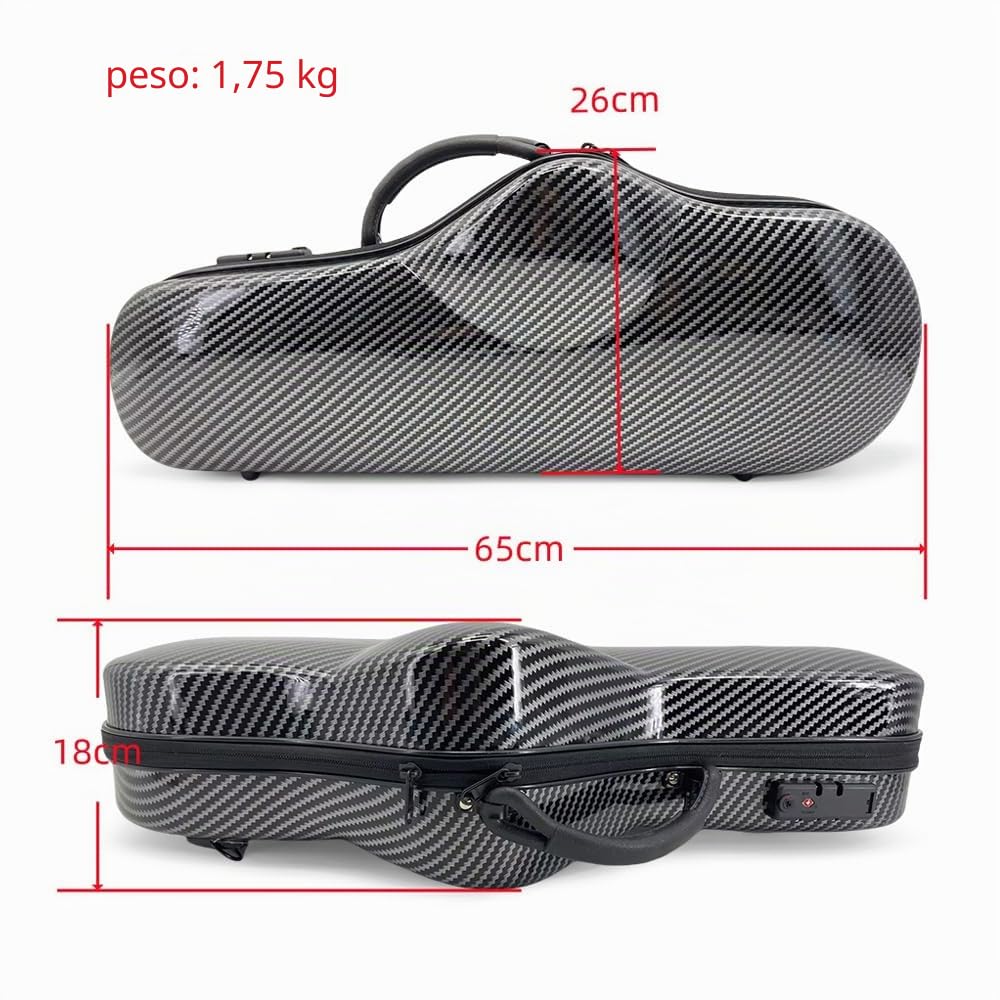 Funda para saxofón alto de fibra de carbono, accesorios para saxofón alto, correa ligera, resistente, funda para saxofón alto