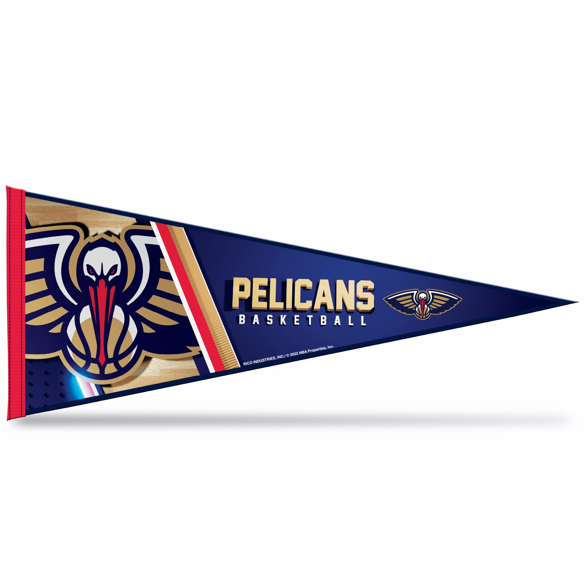 Rico Industries NBA Basketball 12" x 30" Felt Wall Décor Pennant - Great for Home/Bed Room/Man Cave Décor