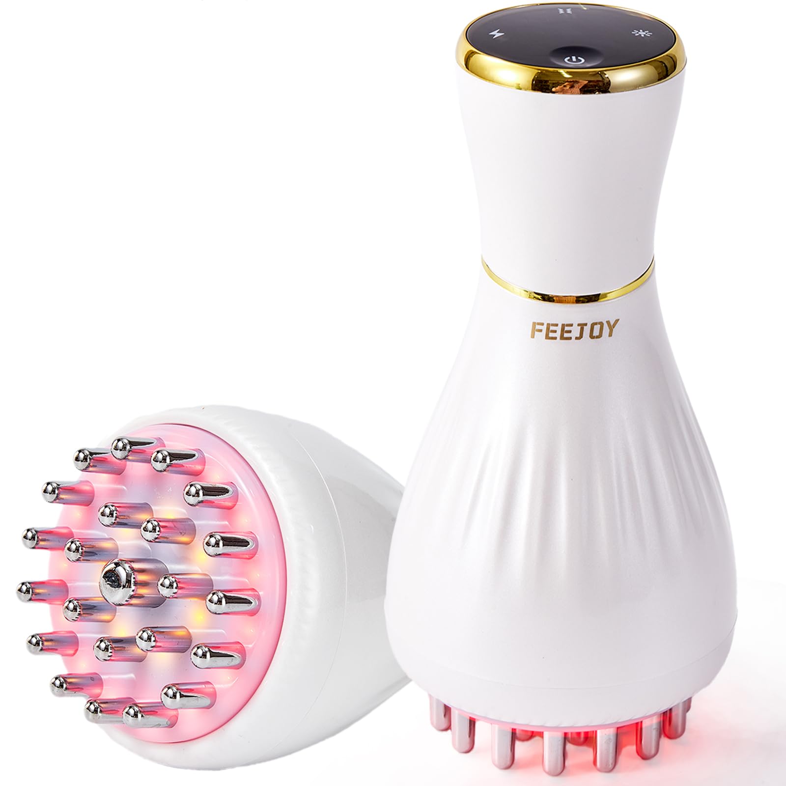 FEEJOY Lymphatic Drainage Massager Body Sculpting Tool in White