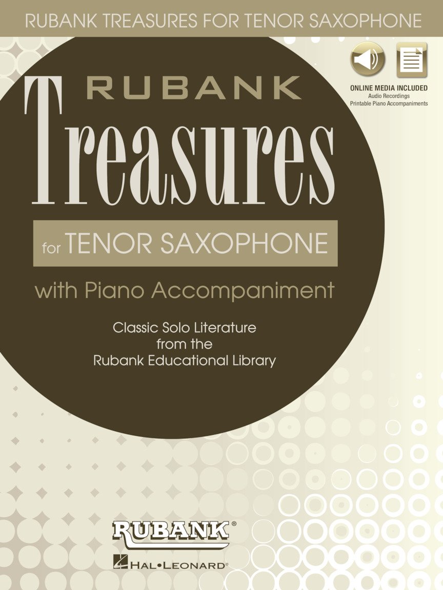 Rubank Treasures Tenor Saxophone avec accompagnement piano et audio