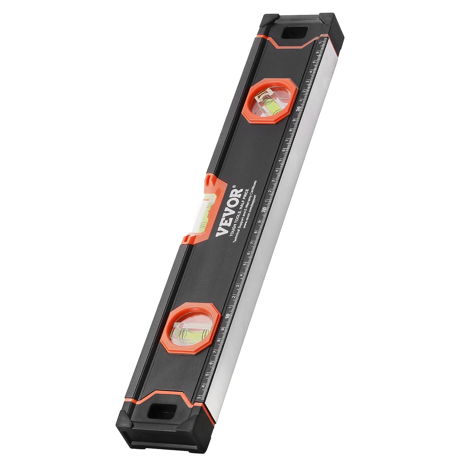 VEVOR 4-teiliges Torpedo-Wasserwaagen-Set, 120/60/40/25cm alle magnetischen Wasserwaagen, Libellen-Lineal für 45/90/180 Grad, magnetisches Kasten-Werkzeug aus Aluminiumlegierung