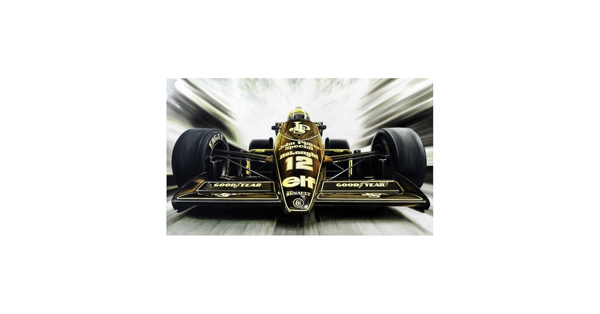 Amazon.co.jp: アイルトン・セナのF1ロータスキャンバス地