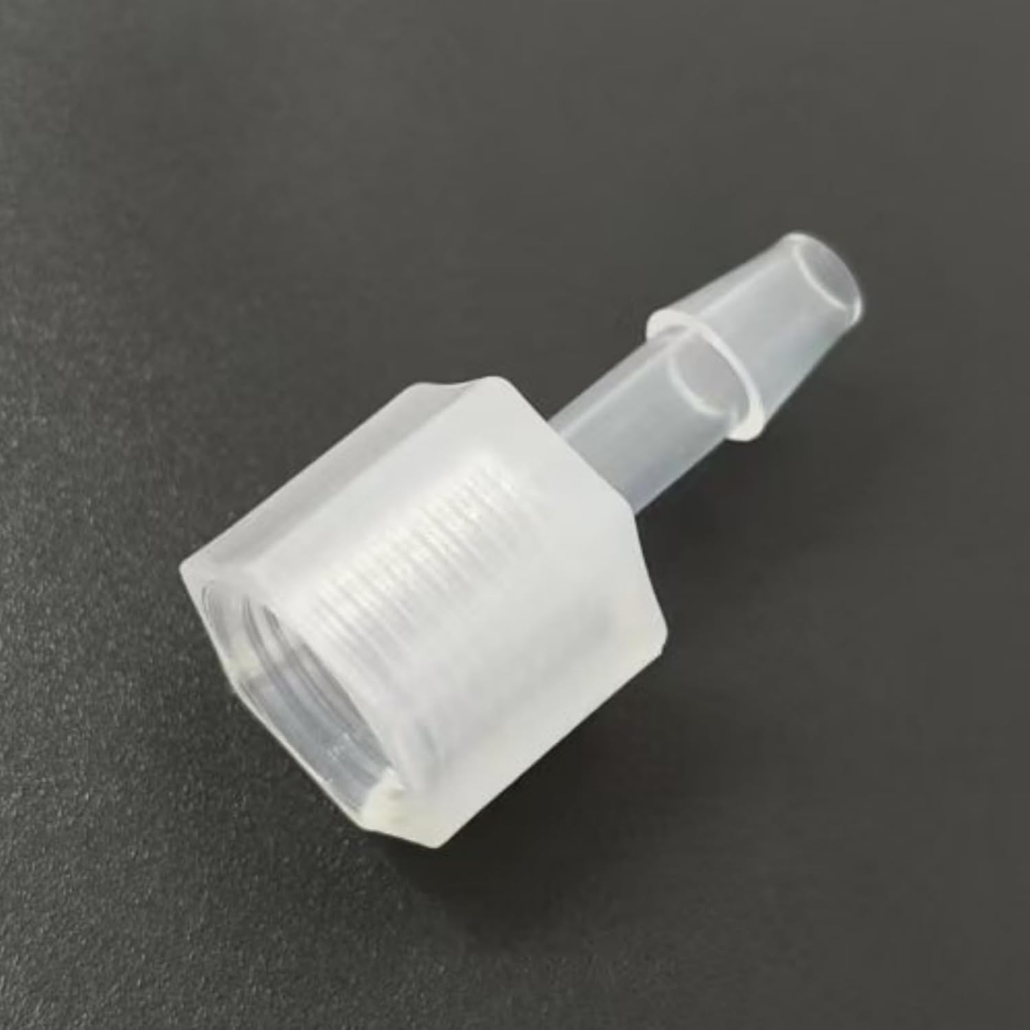 Plastic Hose Barb Fitting Barbed to 1/8G Male Thread Adapter Threaded Connector Pipe Fittings for Fuel Gas Liquid Clear PP Air 50PCS (3/16'' L-Type)