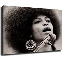 Angela Davis Civil Rights Canvas Art Poster Art Prints Living Room Office Decor Modern Family Bedroom Decor Posters 08x12inch-No Framed