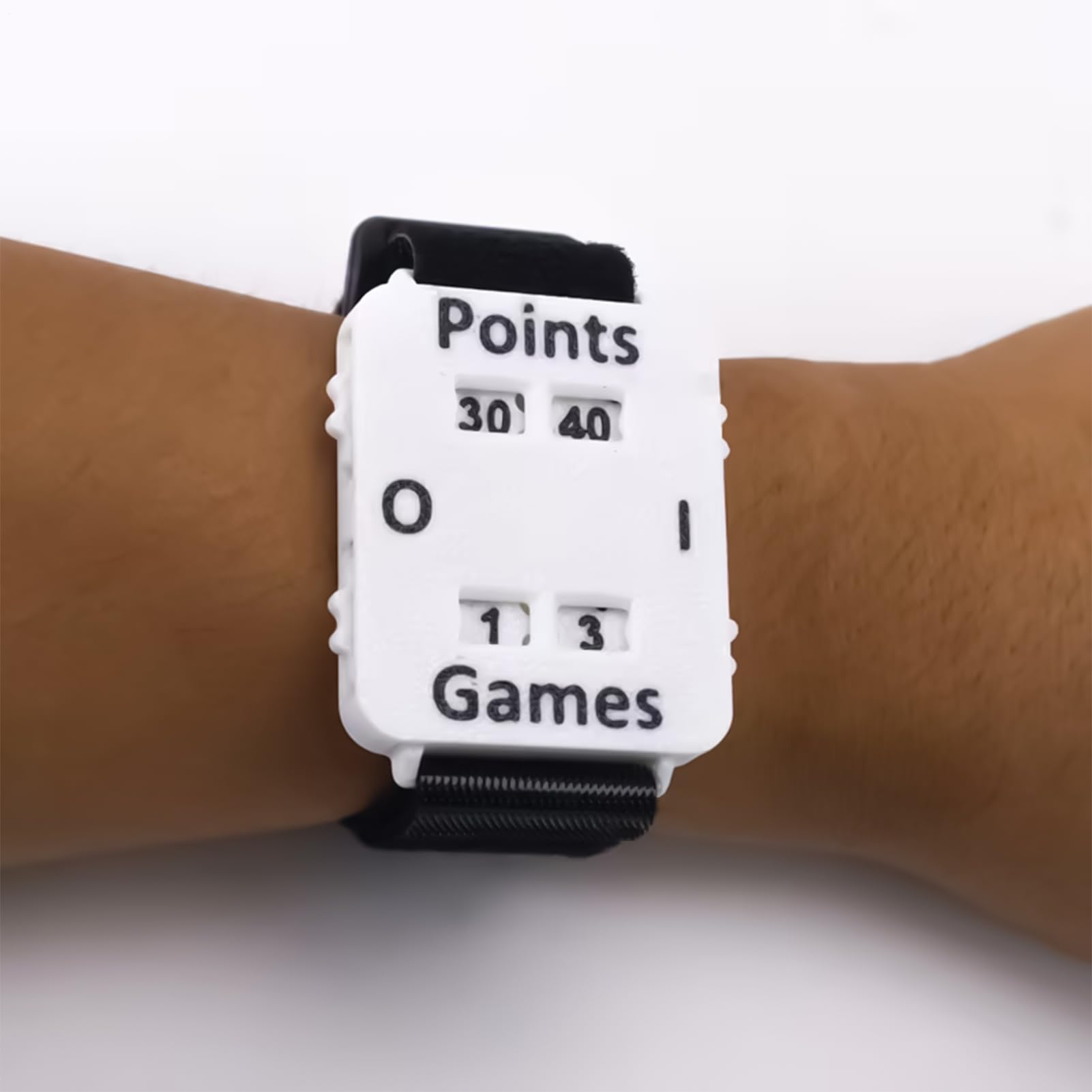 Bracciale Contatore dei punteggi – Misuratore Regolabile su Grande Schermo, Cinturino da Polso per Tenere i punteggi da Tennis | per Adulti, Uomini, Donne, Sport all'Aria Aperta al Coperto