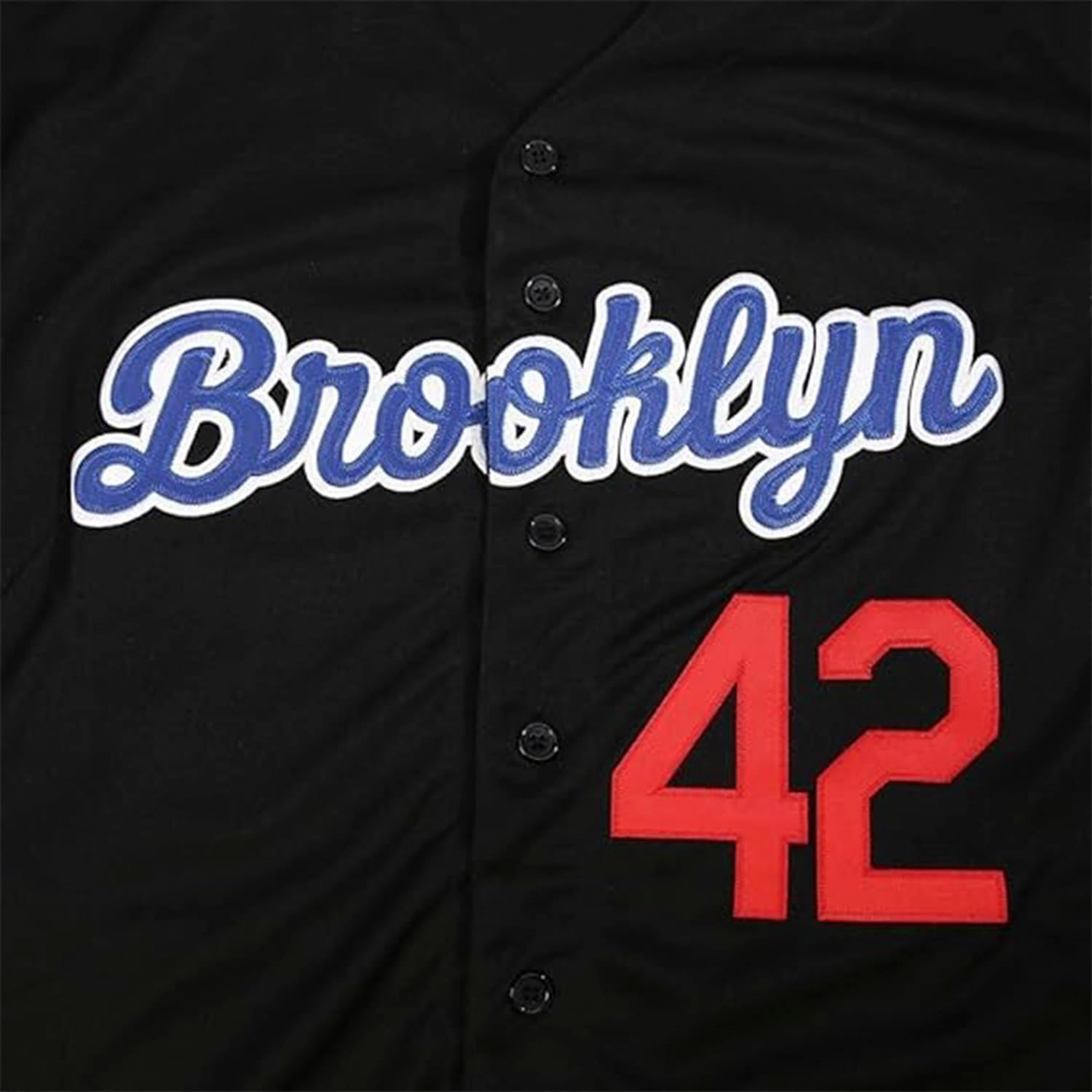 Jackie Robinson #42 Baseball Jersey – Embroidered Throwback with Legacy Patch, Stitched Letters Adult Sizes S–5XL