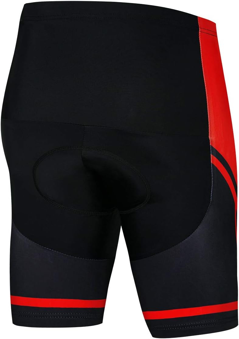 JPOJPO Short De Cyclisme Pour Homme Avec Rembourrage 3D, Blanc