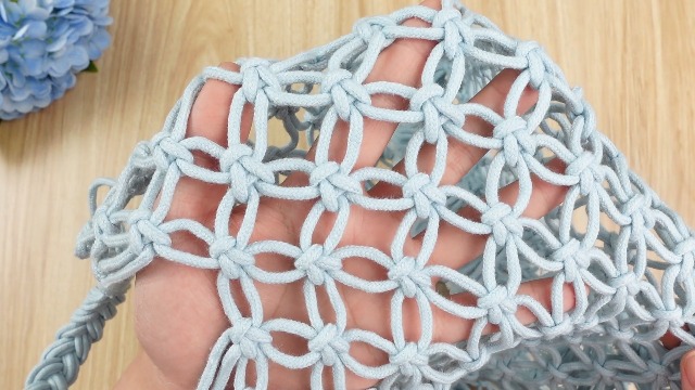 Bolso Tote Boho Macrame para Playa 8 pzas miniatura 7