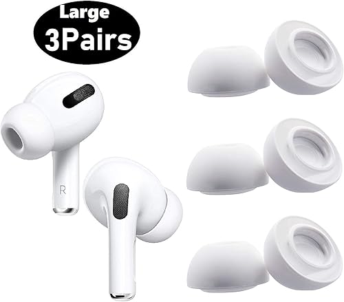 Miniatura 7 de BLLQ XSSML 4 tamaños de almohadillas para auriculares compatibles con Apple AirPods Pro 2 y AirPod Pro 1, puntas de silicona, compatible con funda,