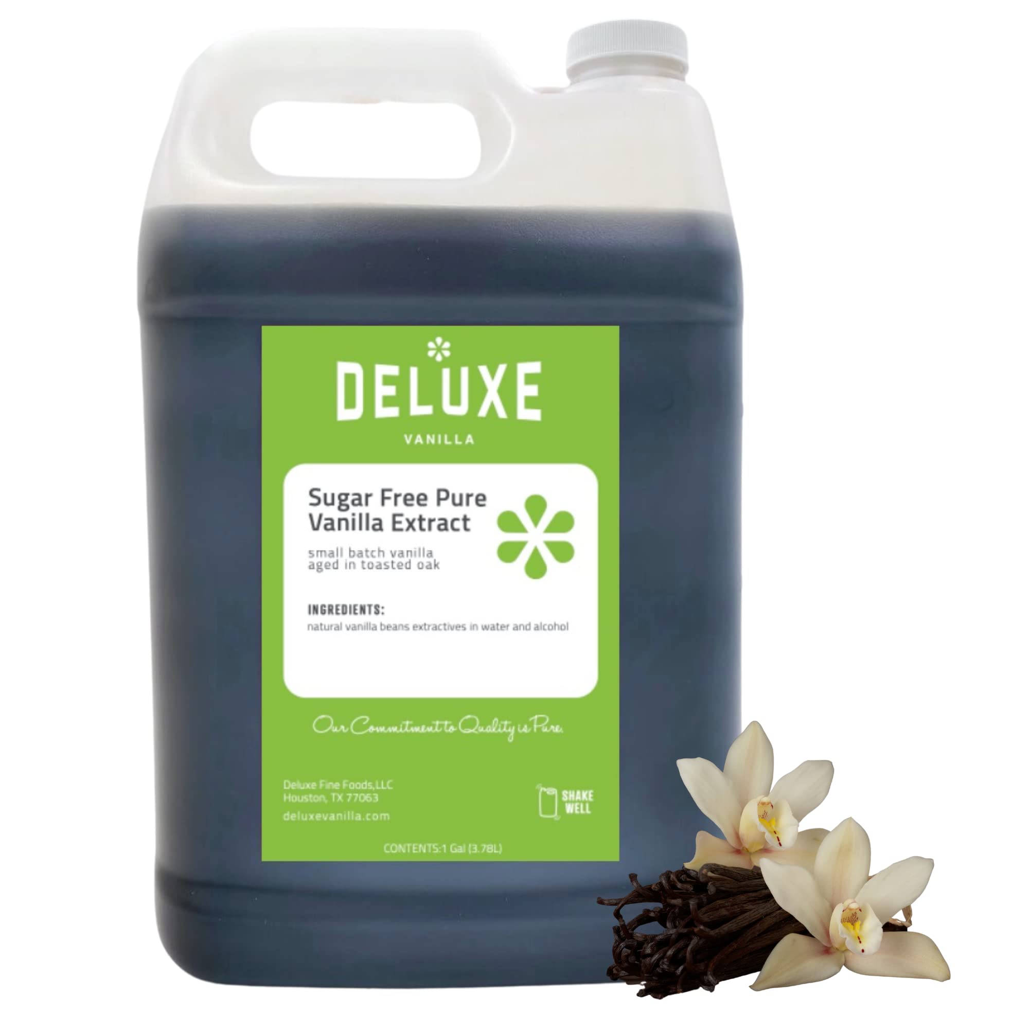 Vanilla Extract Gallon No Sugar Added 128 oz Gallon Pure Vanilla Extract